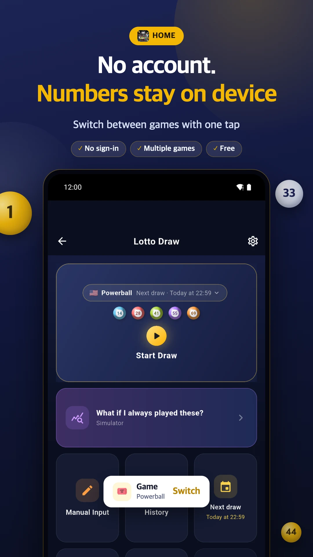 Lotto Draw: Powerball Results screenshot