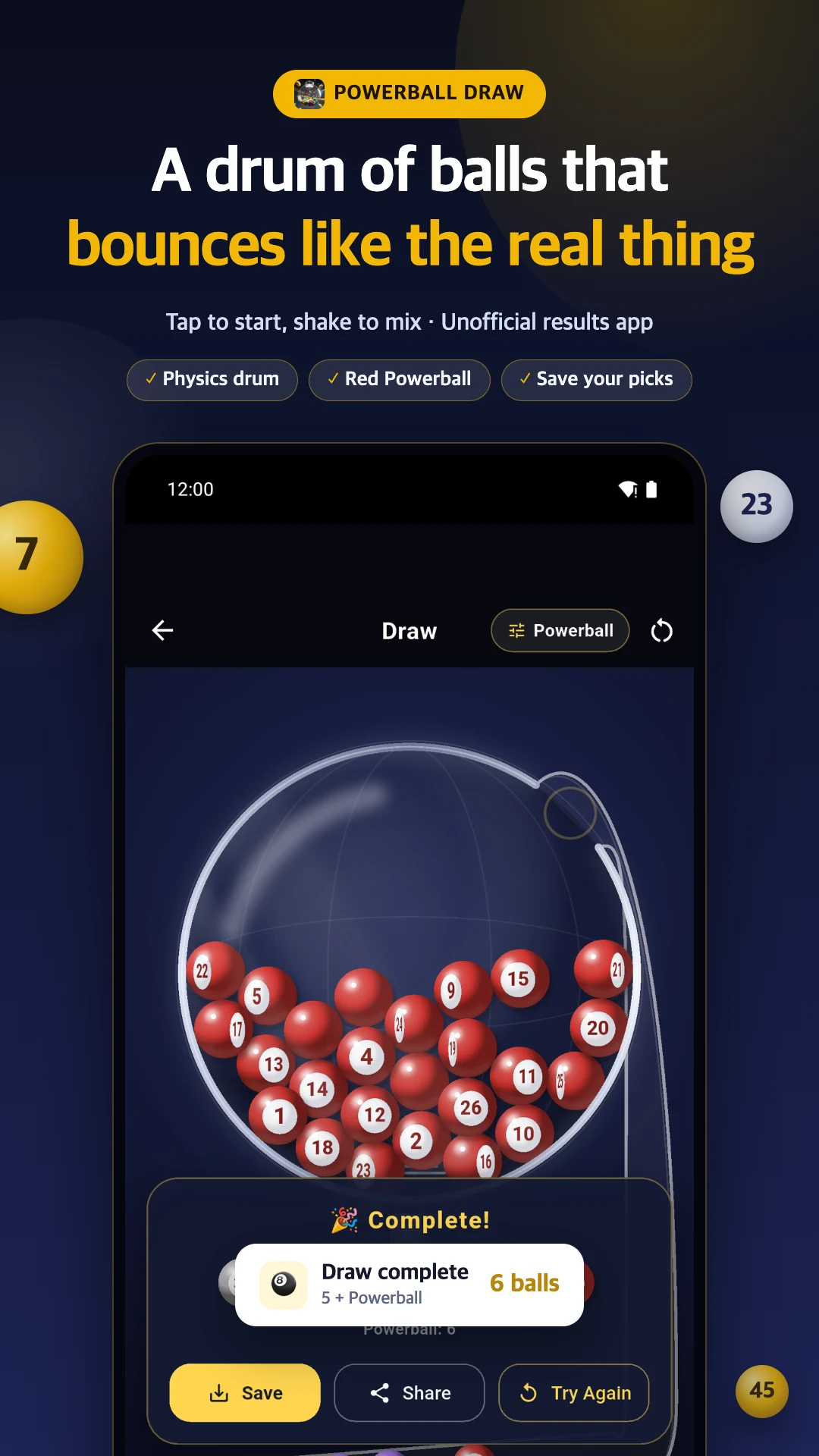 Lotto Draw: Powerball Results screenshot